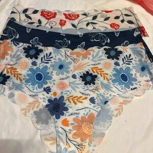 Morvia 3pk Floral Blue Colors High Leg Woman’s panties XXL Lingerie Seamless